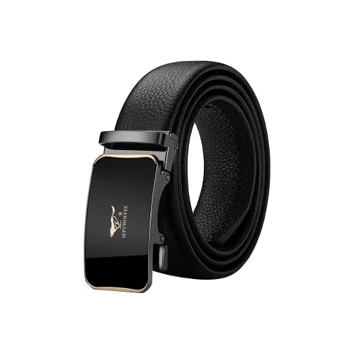 SEPTWOLVES Минималистский стиль мода Повседневный Автоматическая застежка Ремни из коровьей кожи Мужской Ширина 3,5CM