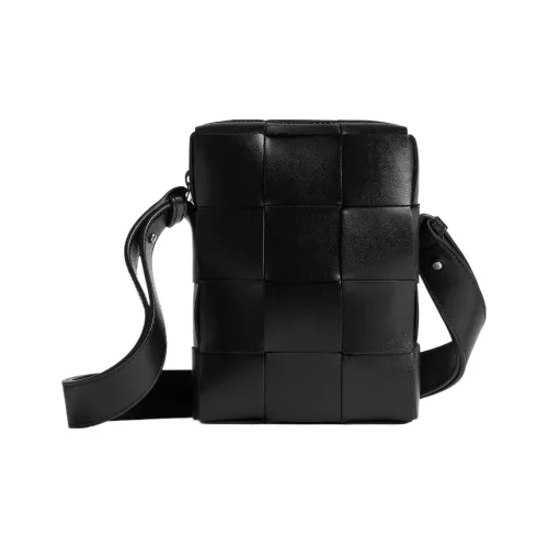 Bottega Veneta Cassette Чехол для телефона из коровьей кожи сумка через плечо стандартная мужская черная