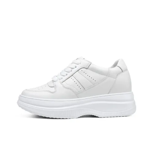 He Jinchang Hermione Collection Низкий Топ Casual Женская Белая