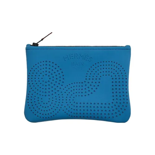 HERMES Neobain Полиамид Клатч Маленький Женский Синий