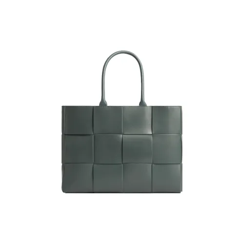 Bottega Veneta Arco Телячья кожа Тоут Сумка Сумка для покупок Сумка среднего размера Мужская Сланец