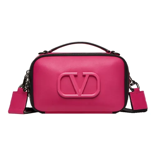 Valentino Vlogo Кожа Сумка через плечо Мужская Розовая