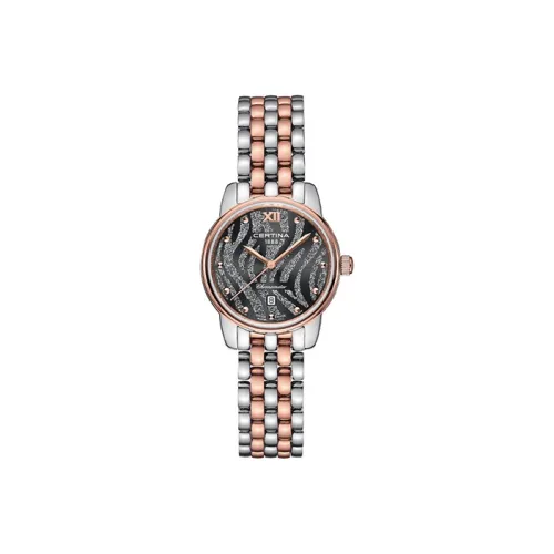 Серия Star Yue от Certina кварцевый механизм женские часы 28 мм серый циферблат корпус из нержавеющей стали ремешок из нержавеющей стали