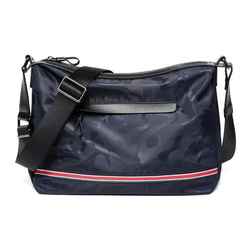 BJIAX Oxford Messenger Bag Shoulder Bag Unisex Black Camouflage BJIAX Оксфорд Курьерская сумка Сумка через плечо Унисекс Черный Камуфляж