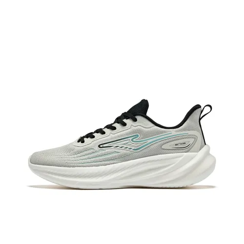 Erke Амортизация Устойчивый к истиранию Дышащий Низкий Топ Беговые кроссовки Мужской Дикий серый Сосна Каменный цвет