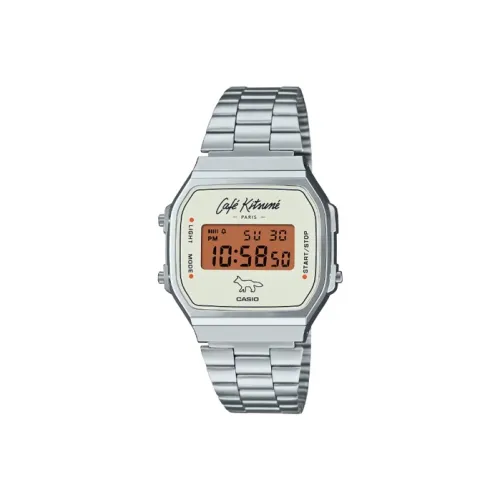 CASIO Кварцевый механизм Женские часы Vintage Collection A168 38,6мм*36,3мм*9,6мм Апельсин