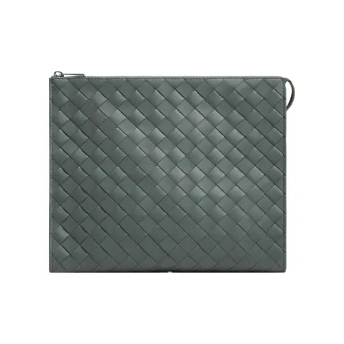 Bottega Veneta Телячья кожа Клатч Мужской Slate Gray