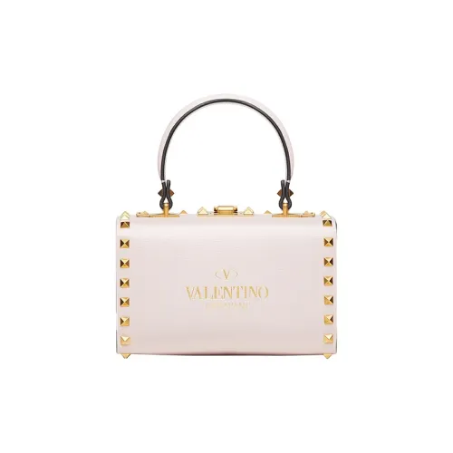 Valentino Rockstud Alcove с рельефной телячьей кожей портативная сумка через плечо сумка на плечо женская нежно-розовая