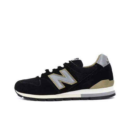 New Balance NB 996 Low Топ Беговые кроссовки Унисекс Черный Золотой