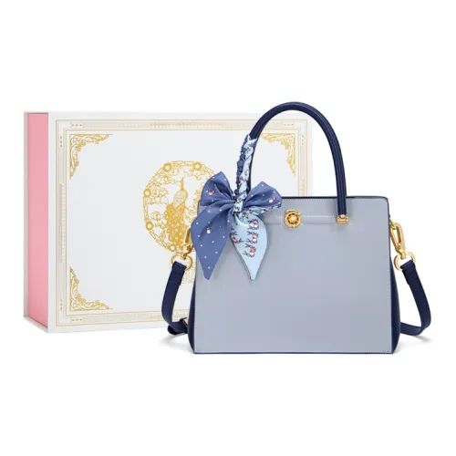 Gong Xuan Сумка через плечо из коровьей кожи обычная женская сумка депрессивный синий