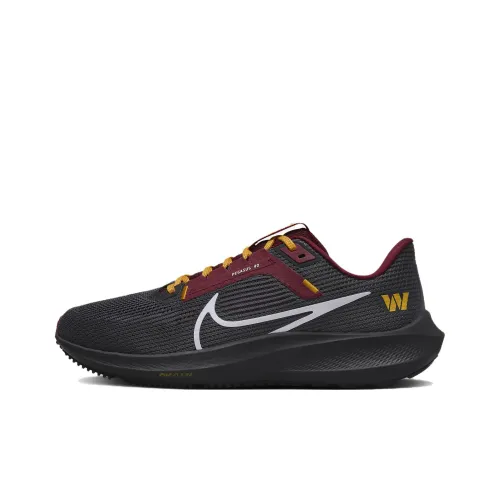 Nike Air Zoom Pegasus 40 Амортизация Износостойкий Низкий Топ Беговые кроссовки Мужские Серый Красный