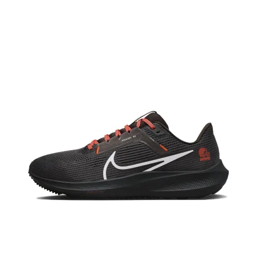 Nike Air Zoom Pegasus 40 Устойчивый к истиранию Низкий Топ Марафон Беговые кроссовки Мужской Черный
