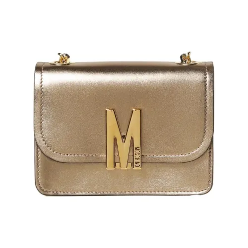 MOSCHINO Кожа Сумка через плечо Стандартная Женская Золотая