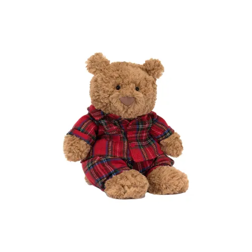 JELLYCAT Barcelona Bear Collection Сонный Медвежонок Кукла Плюшевая Кукла 26 см Высота В Сидячем Позе