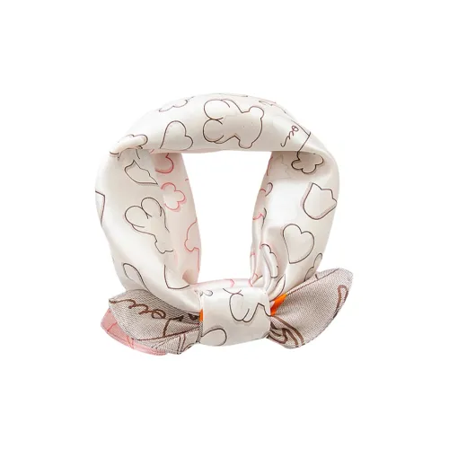 VINEY Шелковые шарфы Хаки Женские