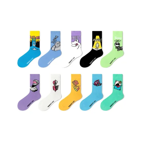 PL 10 пар унисекс, один размер, унисекс MID носки до икры