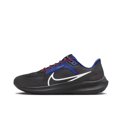 Nike Air Zoom Pegasus 40 Устойчивые к истиранию Низкие Кроссовки для бега Мужские Серый Синий