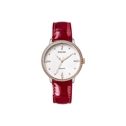 POSCER Механический Movement Женские часы 32мм*32мм*11мм Белый
