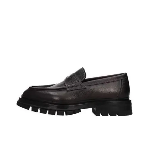 Santoni Лоферы Серые Мужские