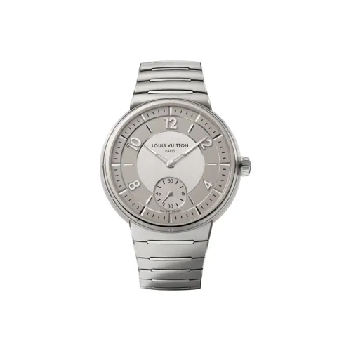 LOUIS VUITTON Мужские часы Автоматический механический механизм ремешок из нержавеющей стали 40 мм серебристый циферблат модель W1ST10