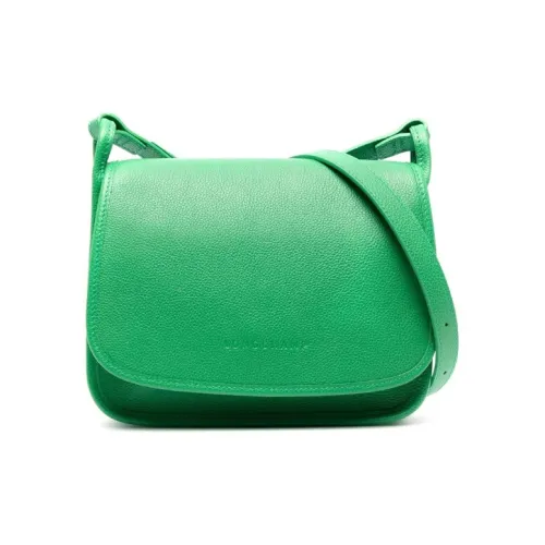 LONGCHAMP Le Foulonné Коровья кожа Сумка через плечо Маленькая Женская Зеленая