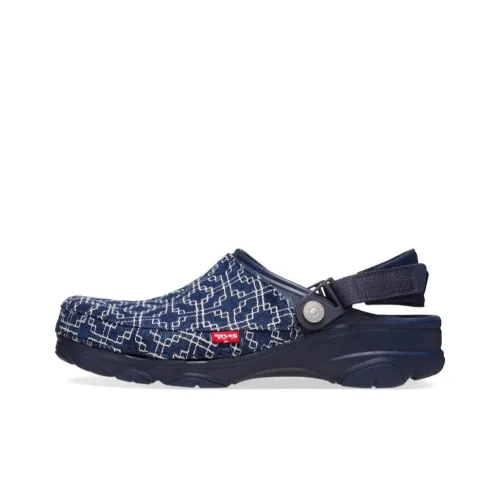 Levi's x Crocs All Terrain Clog Low Топ Домашние тапочки Унисекс Темно-синий