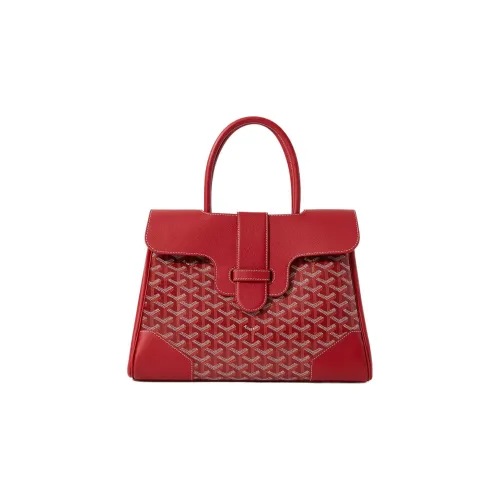 GOYARD Saigon Холст с кожей Saigon Тоут Сумка Сумка через плечо Большая унисекс Красная