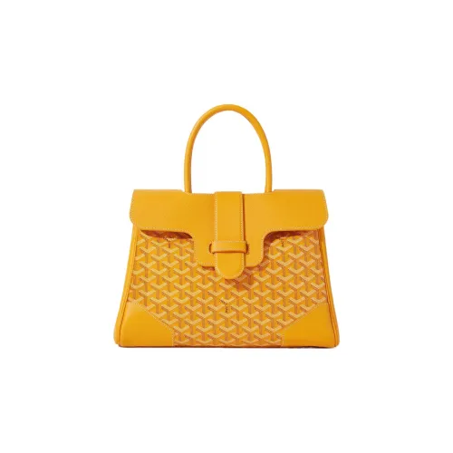 GOYARD Saigon Холст с кожей Saigon Тоут Сумка Сумка через плечо Большая унисекс Желтая