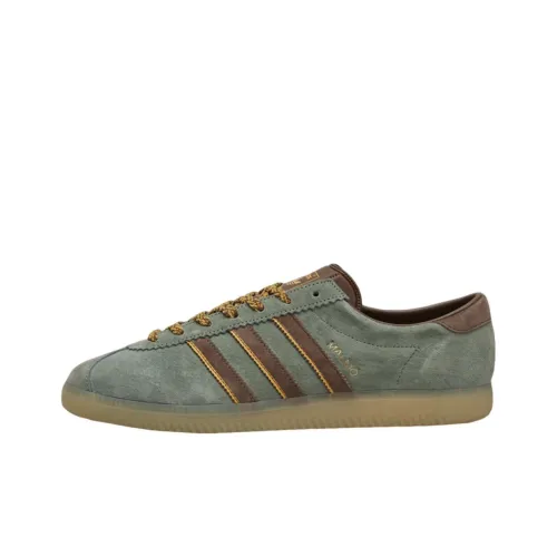 Adidas Originals City Malmo 'Green' Slip-Resistant Low Top Skateboard Shoes Men's Olive Green
