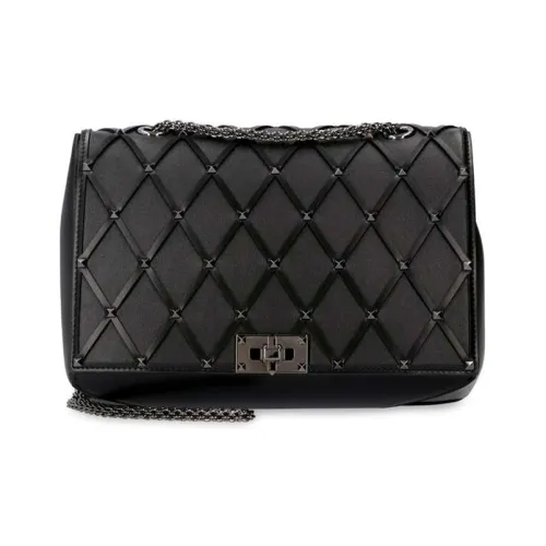 Valentino Телячья кожа Сумка через плечо Сумка на плечо Стандартная Женская Черная