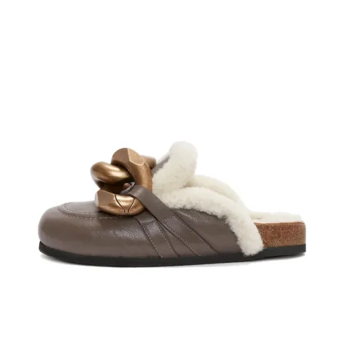 JW Anderson Домашние тапочки Серые Женские