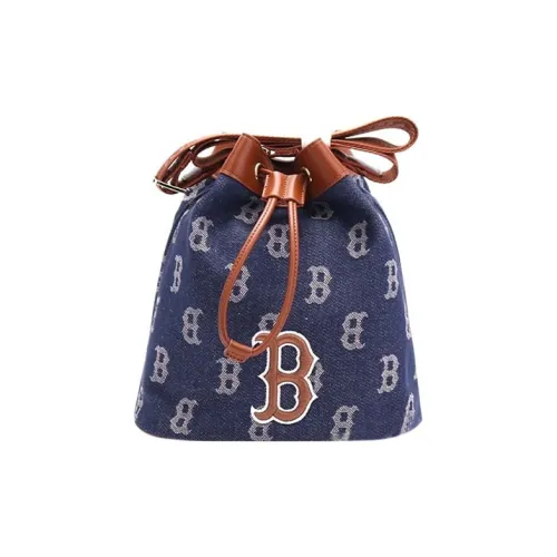 Mlb Base Logo Хлопок Одно Плечо Сумка через плечо Стандартная Мужская Синяя