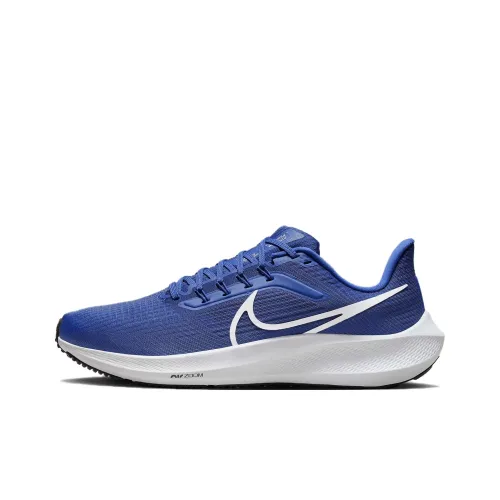 Nike Air Zoom Pegasus 39 Амортизация Износостойкий Низкий Топ Беговые кроссовки Мужские Сине-белые