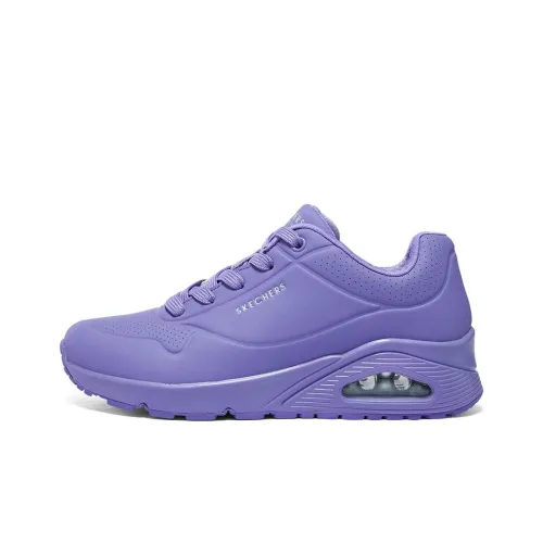 Skechers Uno Twilight Butterfly Low Top Casual Women's Purple Lilac