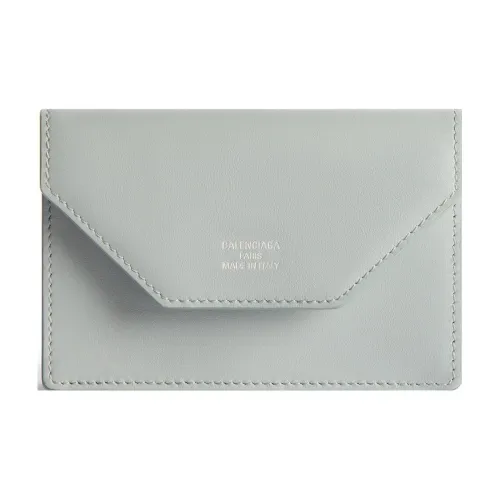Balenciaga Кошелек из коровьей кожи женский светло-синий