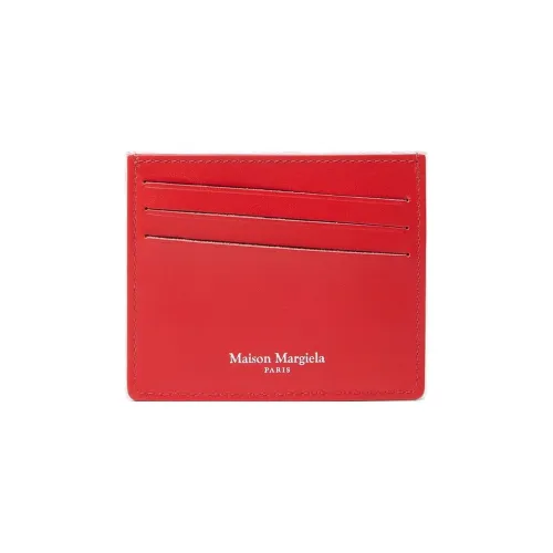 Maison Margiela Держатель для карт из телячьей кожи Мужской Красный