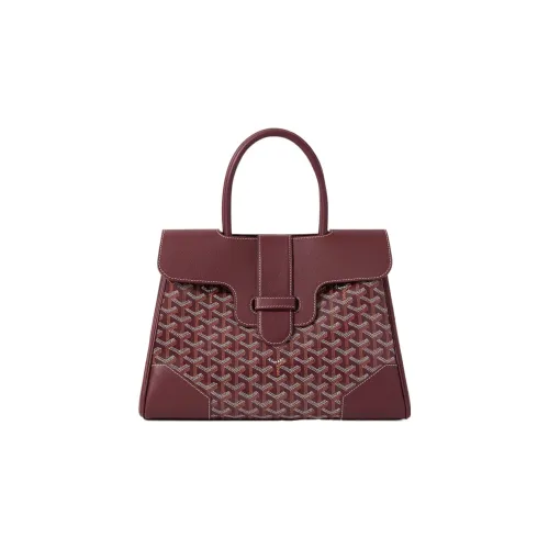 GOYARD Saigon Холст с кожей Saigon Тоут Сумка Сумка через плечо Большая унисекс Бургунди