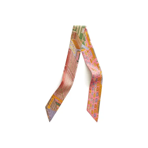 HERMES Шелковые шарфы Женские Розовый