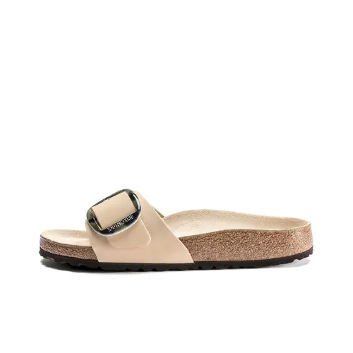 Birkenstock Madrid Big Buckle Слипоны Женские Бежевые Узкие