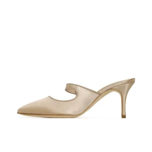 MANOLO BLAHNIK Высокие каблуки Женские Коричневый