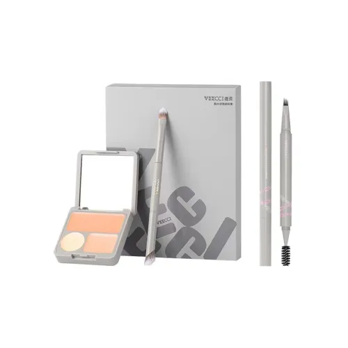 VEECCI Кружево Фильтр Консилер Трехцветный+Художественный 3D-эффект Четыре Когтя Водонепроницаемый Олівець для Бровей