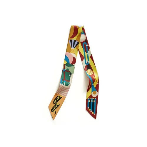 HERMES Шелковые шарфы Женские Желтые