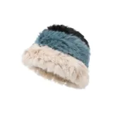 Трёхцветный Чёрно-синий Бежевый