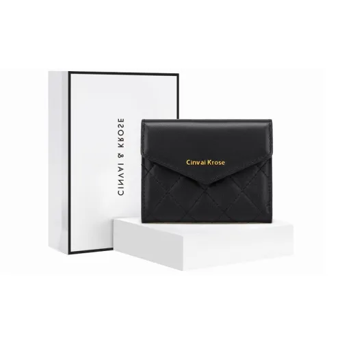 Simvay Clos Коровья кожа Укороченный складной кошелек для монет держатель для карт удостоверение личности клатч кошелек стандартный женский черный