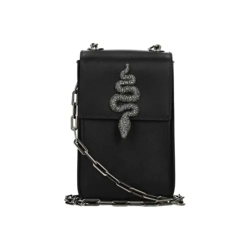 Valentino Кожа Сумка через плечо Женская Черная