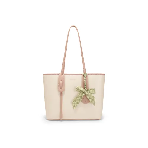 MEXICAN ПУ (полиуретан) Сумка-тоут Сумка для покупок Сумка через плечо Стандартная Женская Экрю и Абрикос Бежевый Розовый Экрю и Зеленый