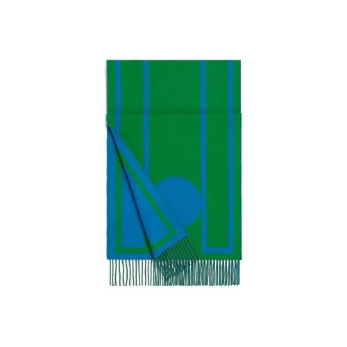 HERMES Casaque Вязаные Шарфы Унисекс Зеленый