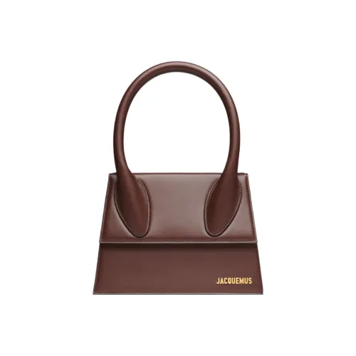 Jacquemus LE GRAND CHIQUITO Сумка через плечо из коровьей кожи большая женская темно-коричневая