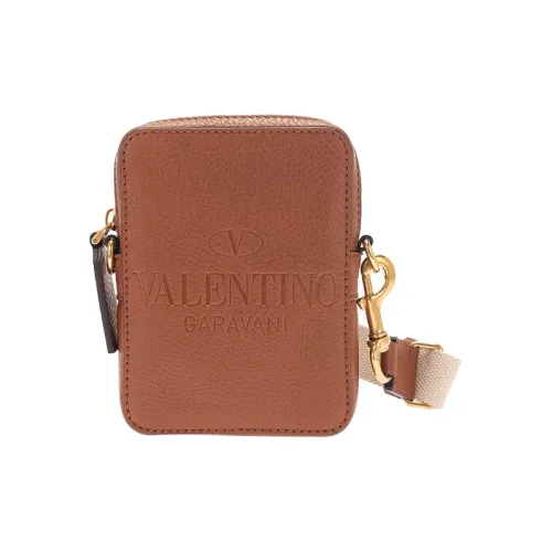 Valentino Кожа Сумка через плечо Стандартная Женская Коричневая