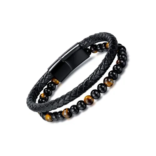 KENMO Кожа, Титановая сталь Наручные повязки Черная коробка Мужской